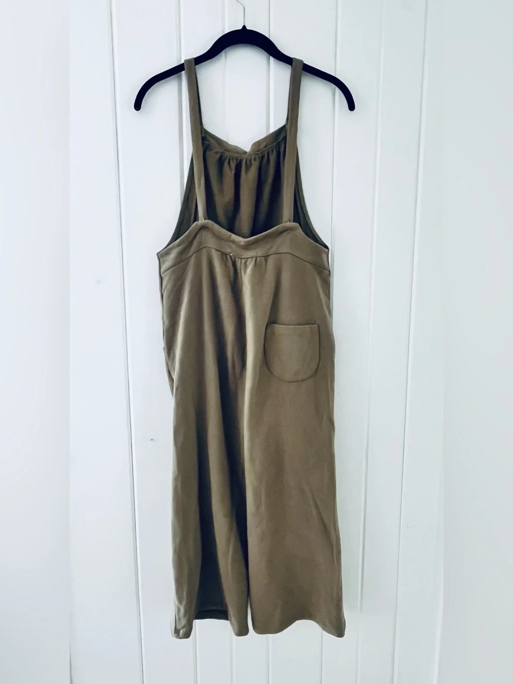 Zara Olive Green Wide-Leg Overalls Jumpsuit, Size 11-12 years